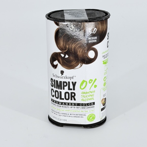 Schwarzkopf Other - Schwarzkopf Simply Color Permanent Hair Color, 5.0 Medium Brown New In Box